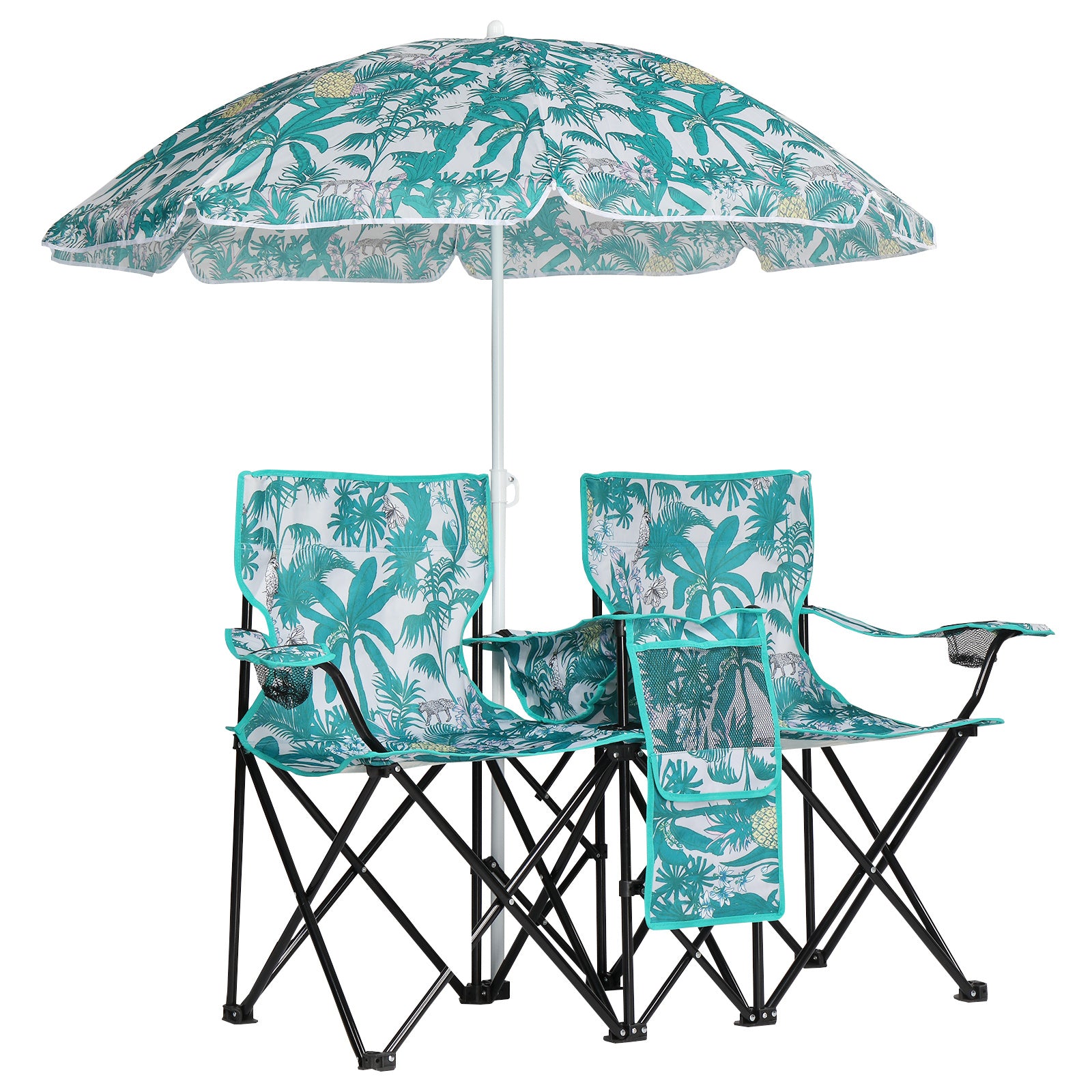 59x19.6x31in Pineapple Pattern Fishing Chair