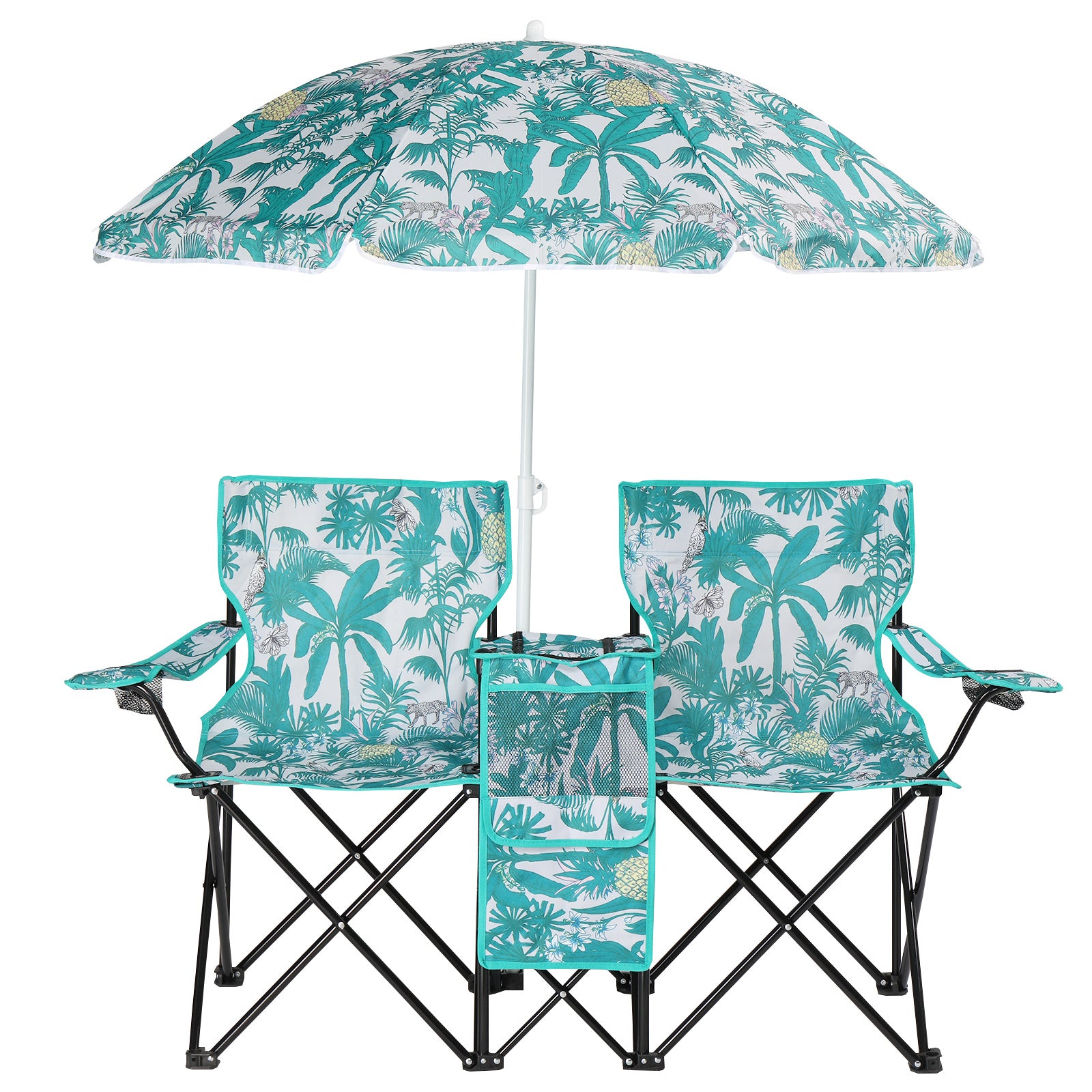 59x19.6x31in Pineapple Pattern Fishing Chair